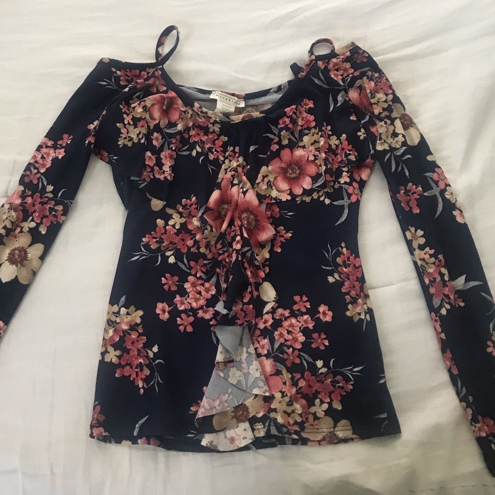 Off the shoulder floral top